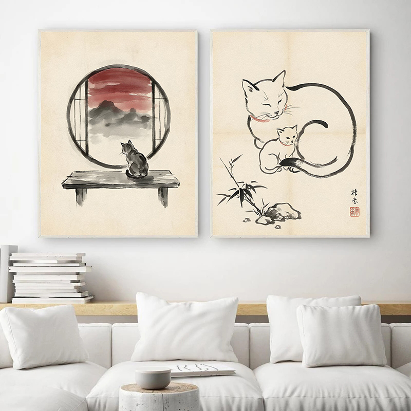 Japanese Cat Sleeping by Lante - đánh giá và giá Japanese Minimalism Lifestyle
